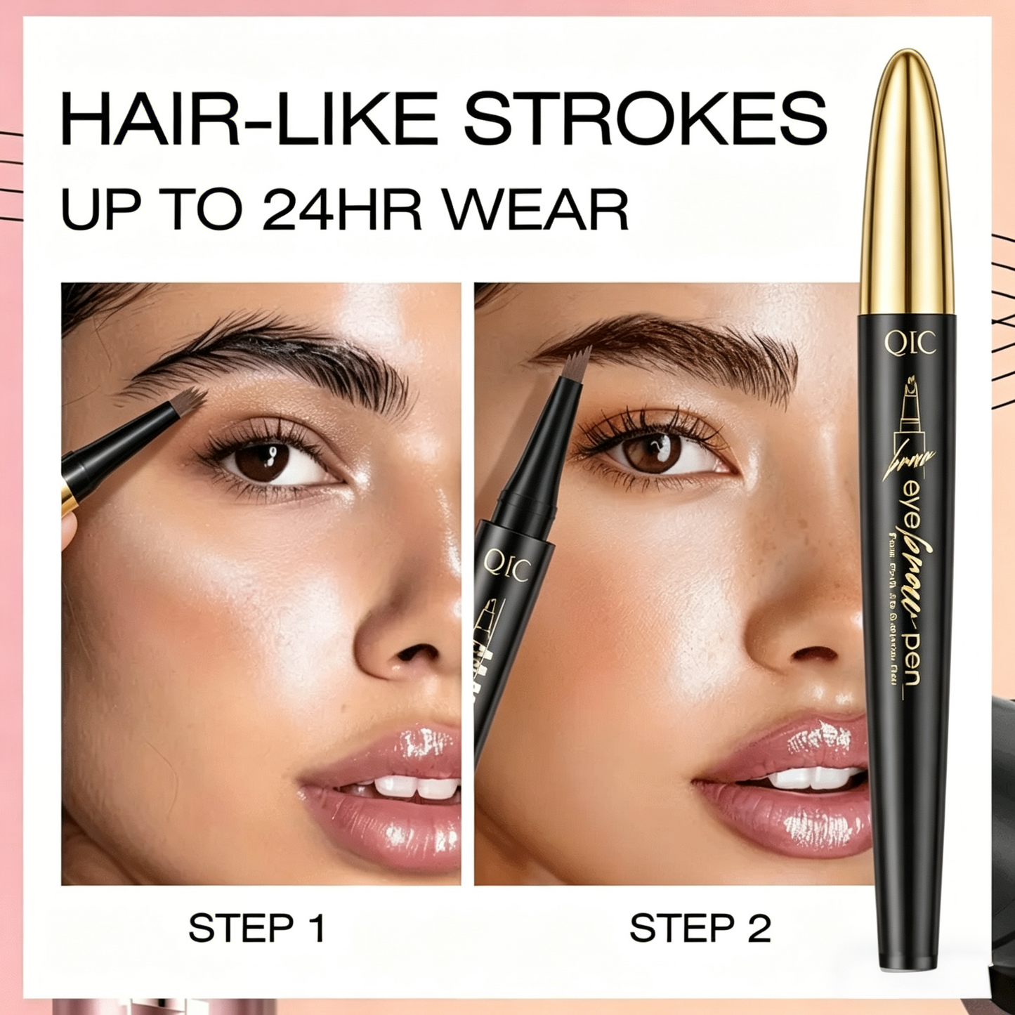 Black Gold 4-Tip Eyebrow Pen