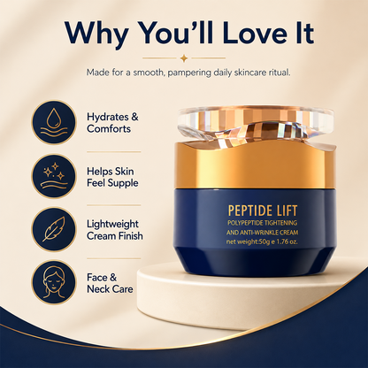 Polypeptide Face & Eye Cream – Hydrating Moisturizer for Smoother, Firmer-Looking Skin