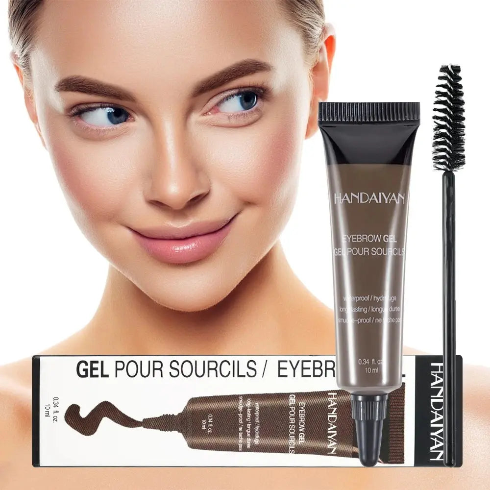 Waterproof Eyebrow Gel Cream with Applicator Brush