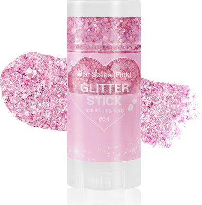 Rainbow Face & Body Glitter Stick, Festival Party Sequins Accessories