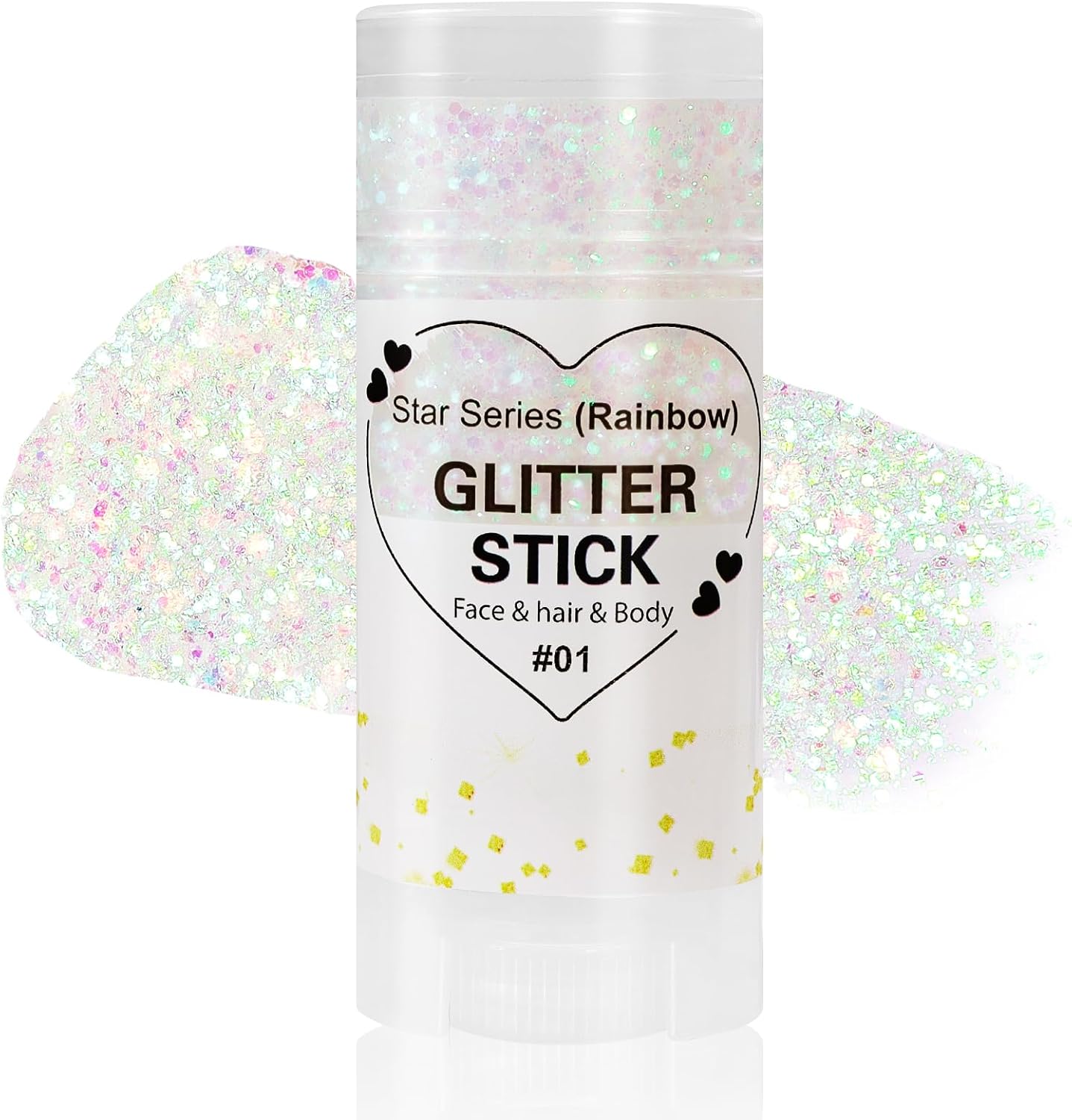 Rainbow Face & Body Glitter Stick, Festival Party Sequins Accessories