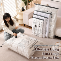 7-piece set - 6 compression bags (2 small + 2 medium + 2 large) + USB electric air pump