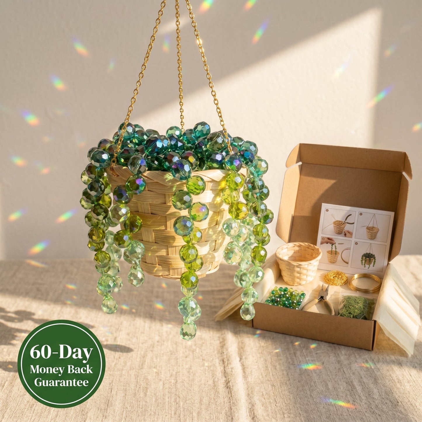 🥳DIY Suncatcher Craft Kit – Fun, Colorful Sunlight Decorations for Kids & Adults✨