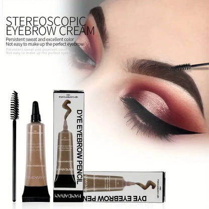 Waterproof Eyebrow Gel Cream with Applicator Brush